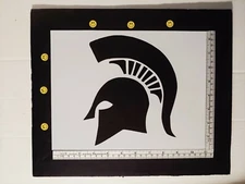 Spartan Spartans Helmet Michigan State 11" x 8.5" Custom Stencil FREE SHIPPING