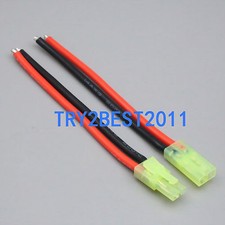 RC Pair Male  Female Tamiya Mini Battery Connector 14awg 10cm Wire