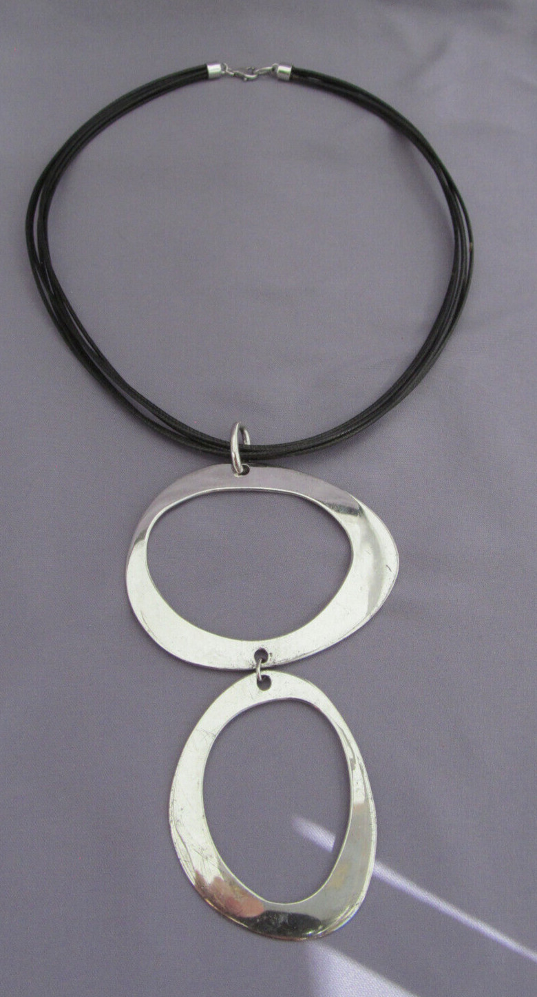 ELLE STERLING RUBY GEOMETRIC LONG STATEMENT 6 MUL… - image 1