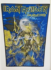 Iron Maiden - LIVE AFTER DEATH Black Border Licensed WOVEN Back Patch  SOLD OUT