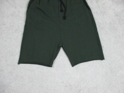 Mix Limited Shorts Adult Large W32xL7in Green Pockets Mens High Rise Raw Edge - Picture 3 of 18