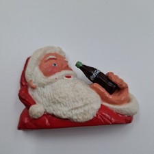 Christmas Coca-Cola Refrigerator Magnet Santa Clause 90&rsquo;s Coke Vintage Bottle
