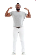 The Perfect Jean NYC Athletic Fit F#%k Your Khakis. Size 31x26 White Pants