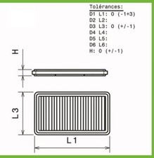 Filtre à air Honda ACCORD