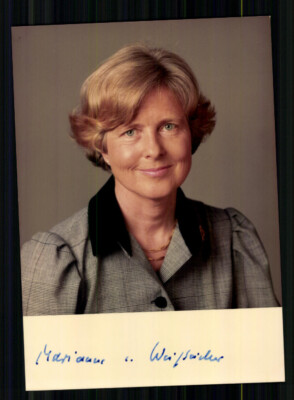 Marianne von Weizsäcker ehem. First Lady Foto Original Signiert # BC 221555