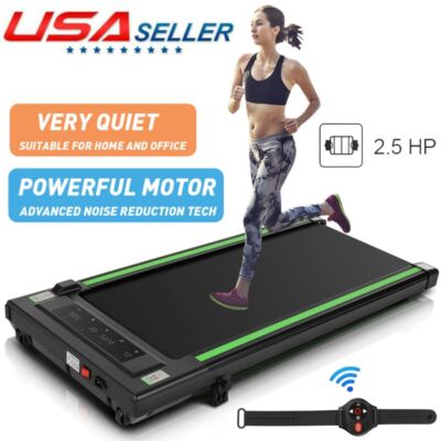 300LB Under Desk Treadmill with Incline Walking Pad Compact Electric Treadmill~