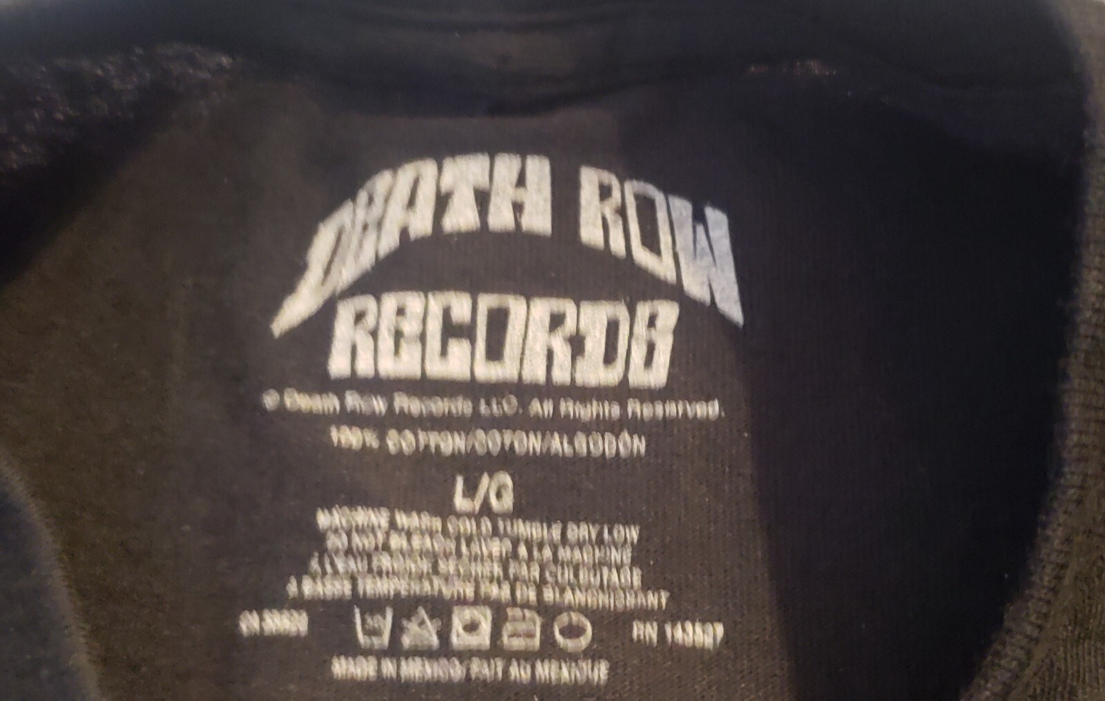 FILA T shirt Snoop Dogg Death Row Records taglia large hip hop rap urban R&B