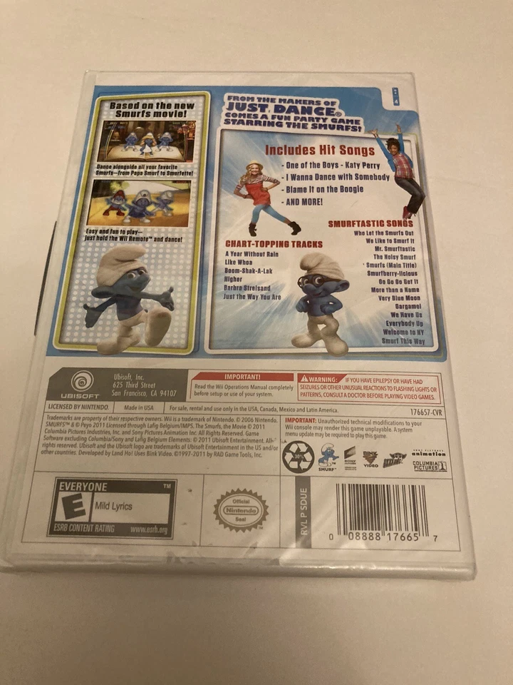 The Smurfs Dance Party (Nintendo Wii, 2011)Brand New Sealed Fast Ship - Image 2 of 4