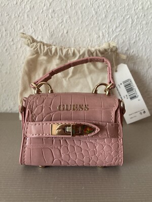 GUESS Damen Convertible Crossbody Handtasche Neu mit Etikett Rosa