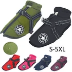 Dog Coat Waterproof With Harness Jacket Raincoat Winter Zip Coats Pet Hole Warm
