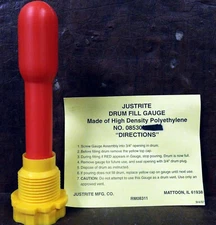 1 NEW JUSTRITE 08530 DRUM FILL GAUGE NIP/NNP ***MAKE OFFER***