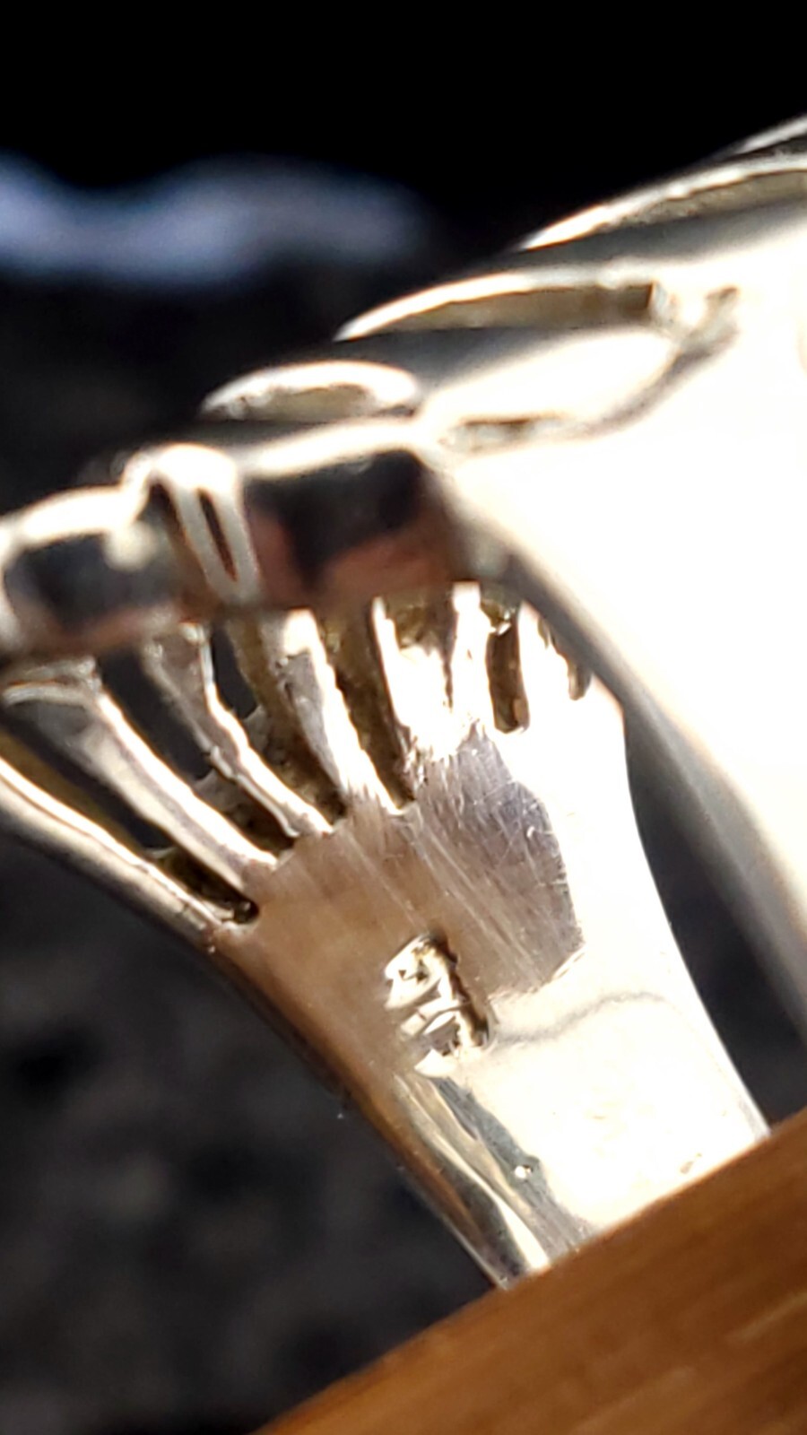 Vintage Sterling Silver Feather Wing Ring Size M 8.2g image 9