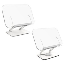 Acrylic Reading Rack, Height Adjustable and 360 Rotating Base, Perfect for Kids,