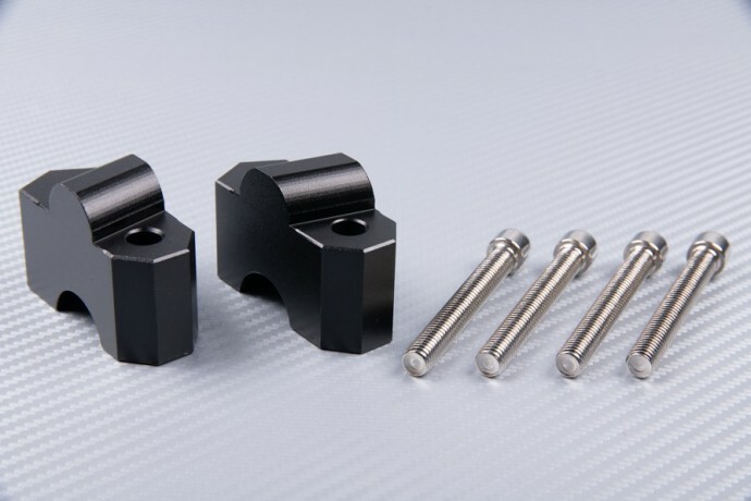 Rehausseur de guidon en aluminium noir 30mm de précision pour Z1000