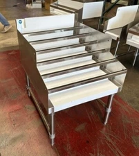 NEW 24" Commercial Stainless Steel Underbar Liquor Display Rack Bar EQ NSF