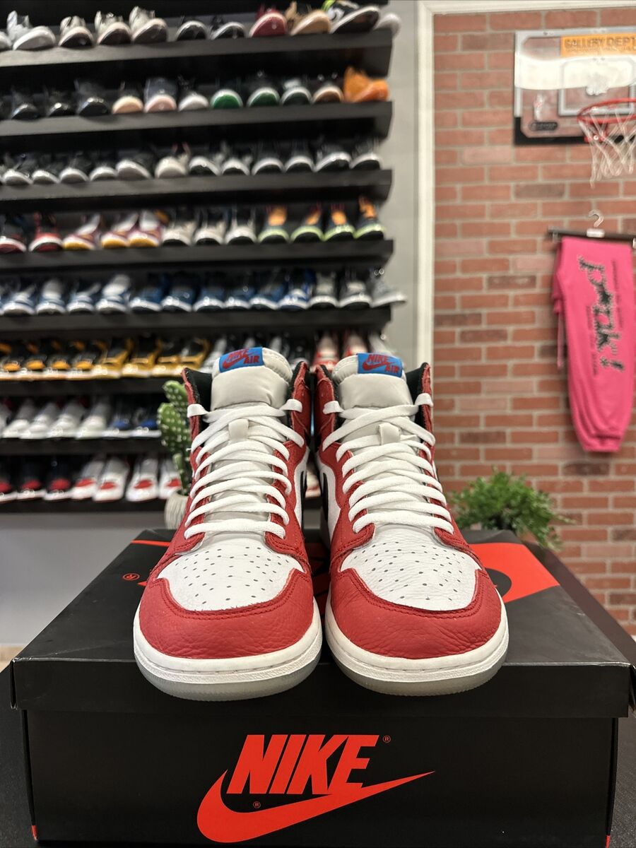 AUTHENTIC 555088 602 Nike Air Jordan 1 High OG Spider Man Origin Story Size 11.5 AUTHENTIC 555088 602 Nike Air Jordan 1 High OG Spider Man Origin Story Size 11.5