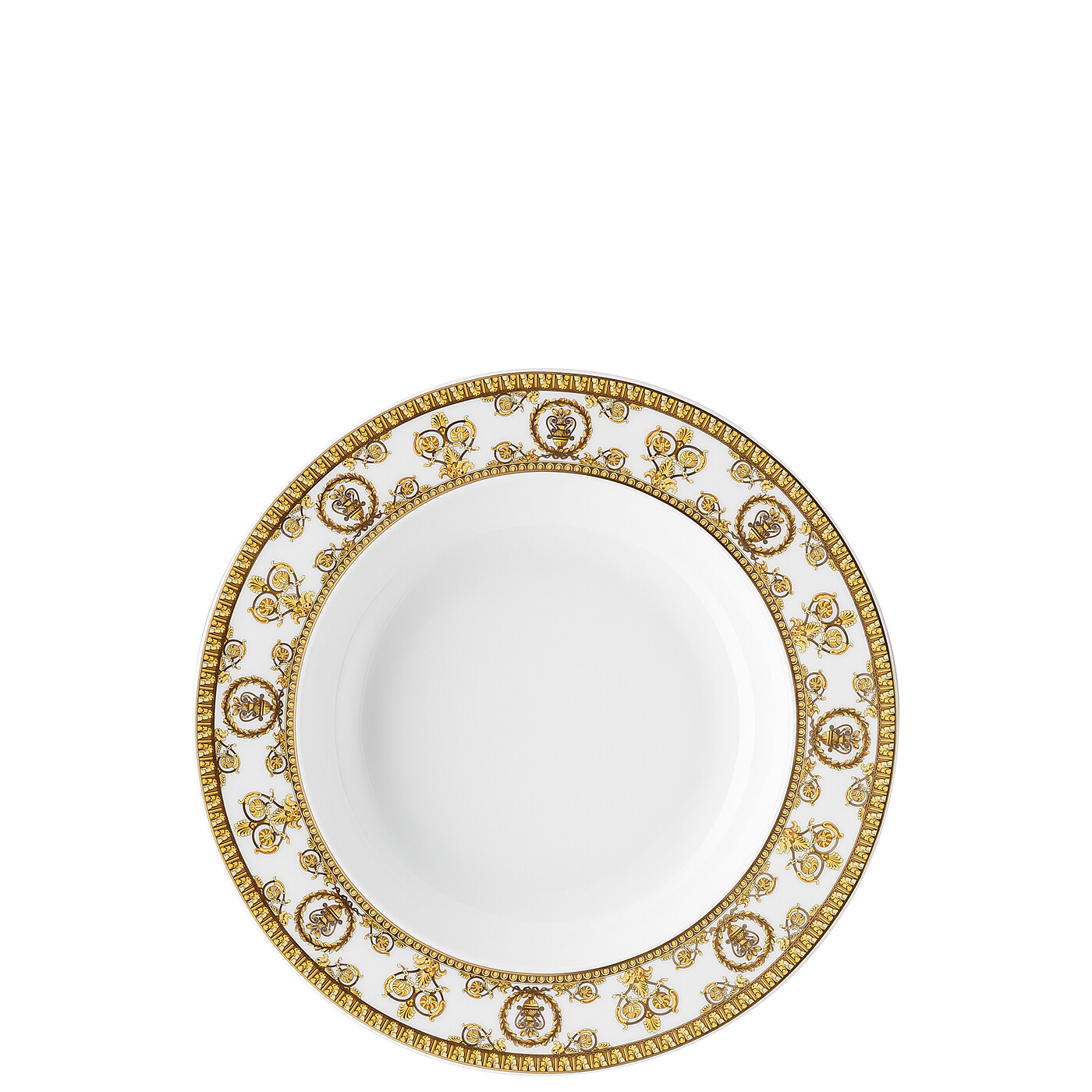 Versace Rosenthal - Piatto Fondo 22cm Baroque Bianco Versace - Porcellana