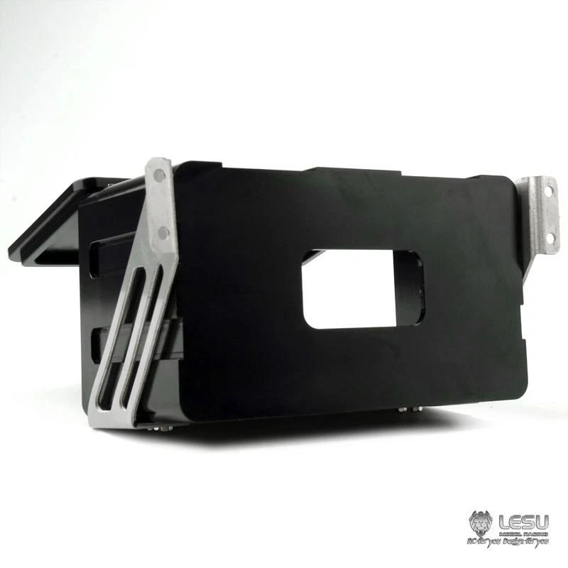 LESU Metal Tool Box 93MM for Tamiya 1/14 RC Tractor Truck Car Model Dumper DIY - Image 2 of 4