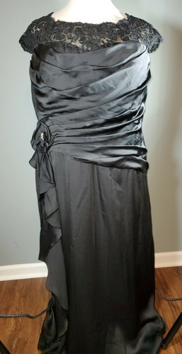 Jade Couture Dress Size 24 Black Formal 