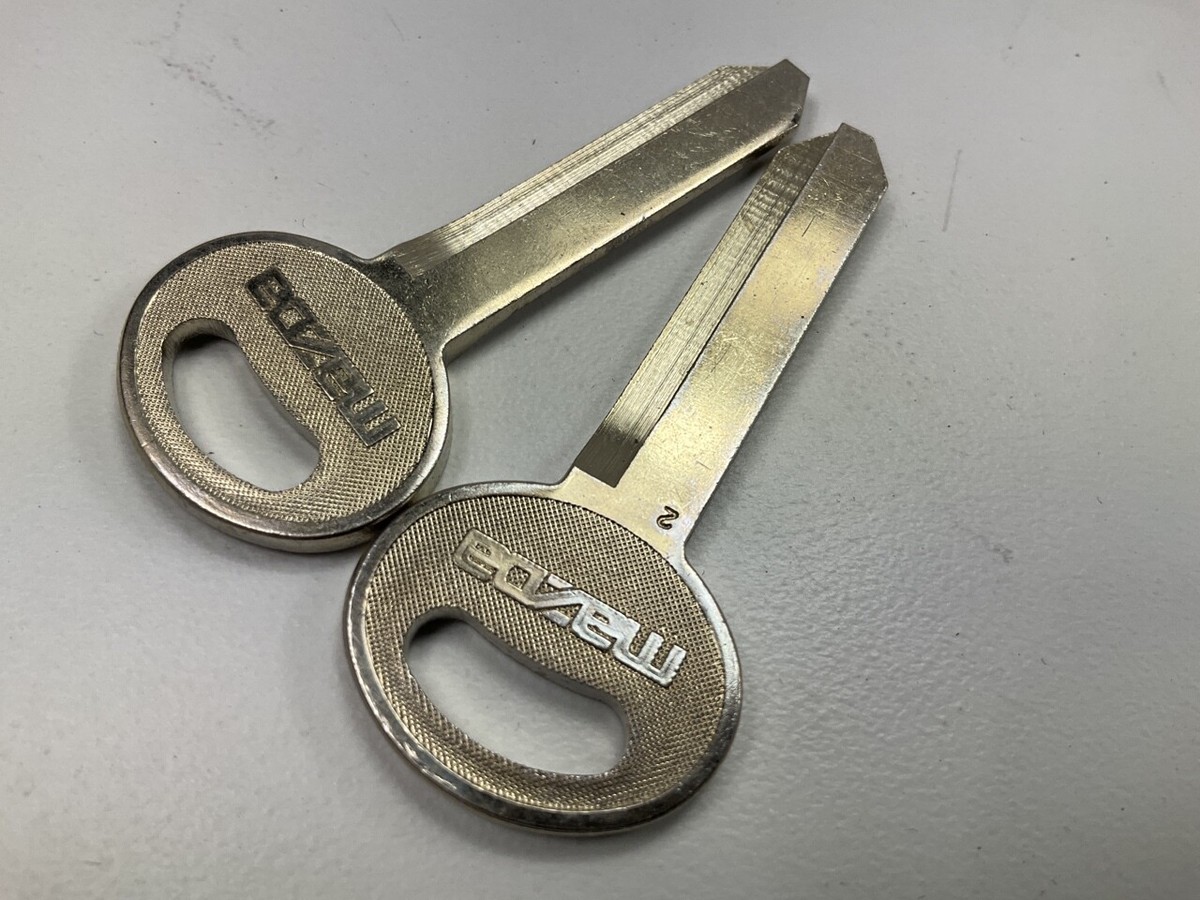 2) NEW GENUINE UNCUT Factory OEM Mazda Key Blank 94-97 B2300 B3000