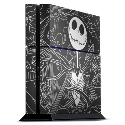 Folie Sony Playstation 4 PS4 Jack Scratch Tim Burtons Nightmare before Christmas