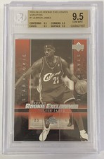 2003 Upper Deck Exclusives Variation LeBron James ROOKIE RC #1 BGS 9.5 TRUE GEM