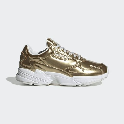 Adidas Originals Women's Gold Casual Falcon Shoes FV4318 | eBay