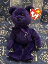 ty Beanie Baby 1997 PRINCESS Diana bear IN DISPLAY CASE with hang tag NEW