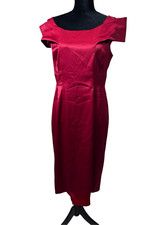 Jessica Simpson red off shoulder dress size 10 night out party