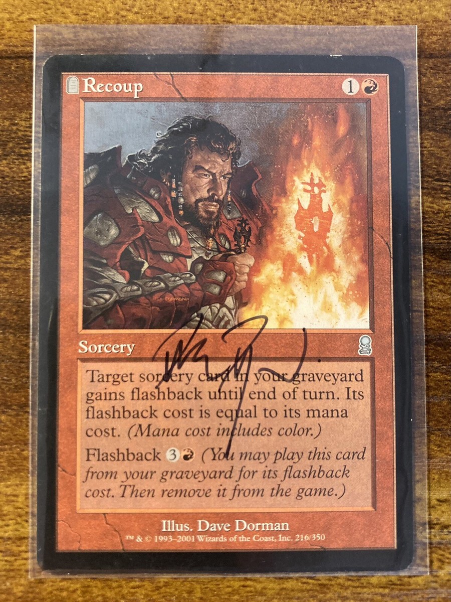 MTG✨Artist Signed RECOUP w/Sketch ARTIST PROOF✨Odyssey NM