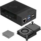 Raspberry Pi 5 Case with Active Cooler | Thrml 30mm Fan and Aluminum Heatsink