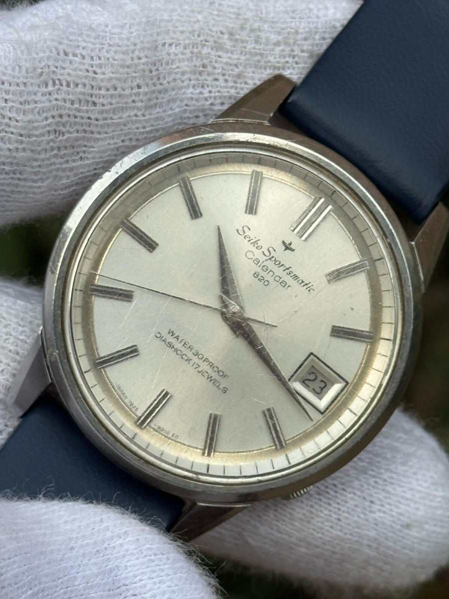 Vintage SEIKO SPORTSMATIC CALENDAR 820 7625-8961 17J