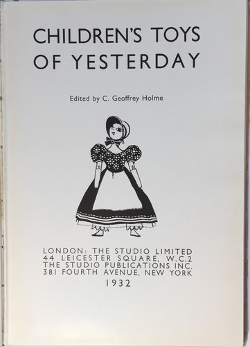 Vintage Kinderspielzeug von gestern 1932 The Studio Publications Inc - Bild 2 von 4