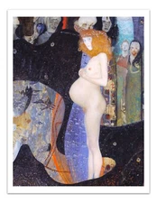 Gustav Klimt HOPE (1903) Vintage Painting 17x22" Premium Art Print