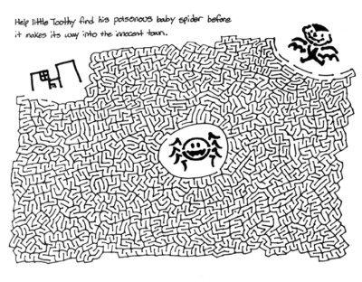 Hand Drawn Halloween Mazes - 20 Different Mazes - Loose Sheets - 8-1/2''x11''
