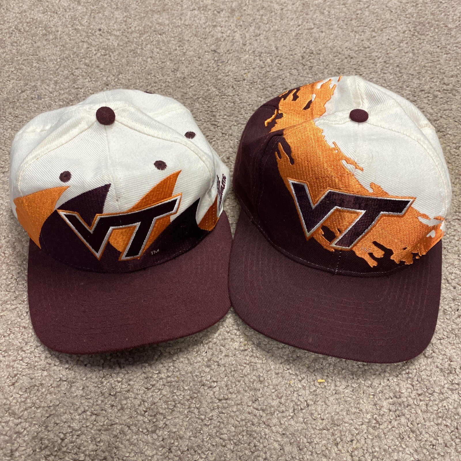 Virginia Tech Logo Athletic Double Shark Tooth Splash… Gem