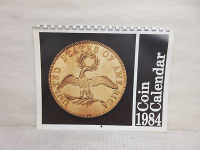 Vintage 1984 Krause Publications Monthly Coin Calendar for Collectors