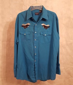 camisas azul turquesa para hombres