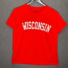 Brisco Tshirt Women's XL Red Wisconsin Sport Casual College 