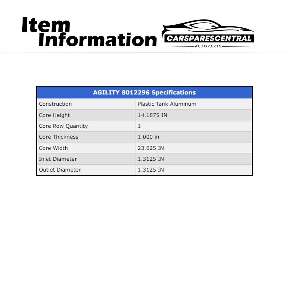 Radiador APDI para Ford Focus 2000-2007 2,0 L 2003-2007 Ford Focus 2,3 L Foto 4 de 4
