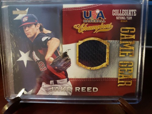 2013 Panini USA Baseball Champions Game Gear Jerseys #40 Jake Reed ...