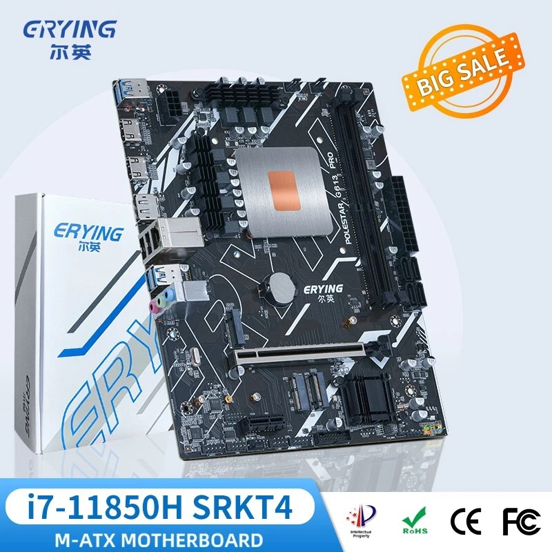 PC Motherboard with Onboard CPU Kit i7 11850H SRKT4 2.5GHz 8C16T NO ES 2.2Ghz