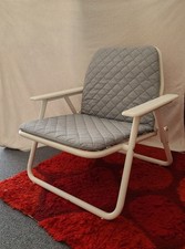 ikea folding chairs with cushion and metal frame