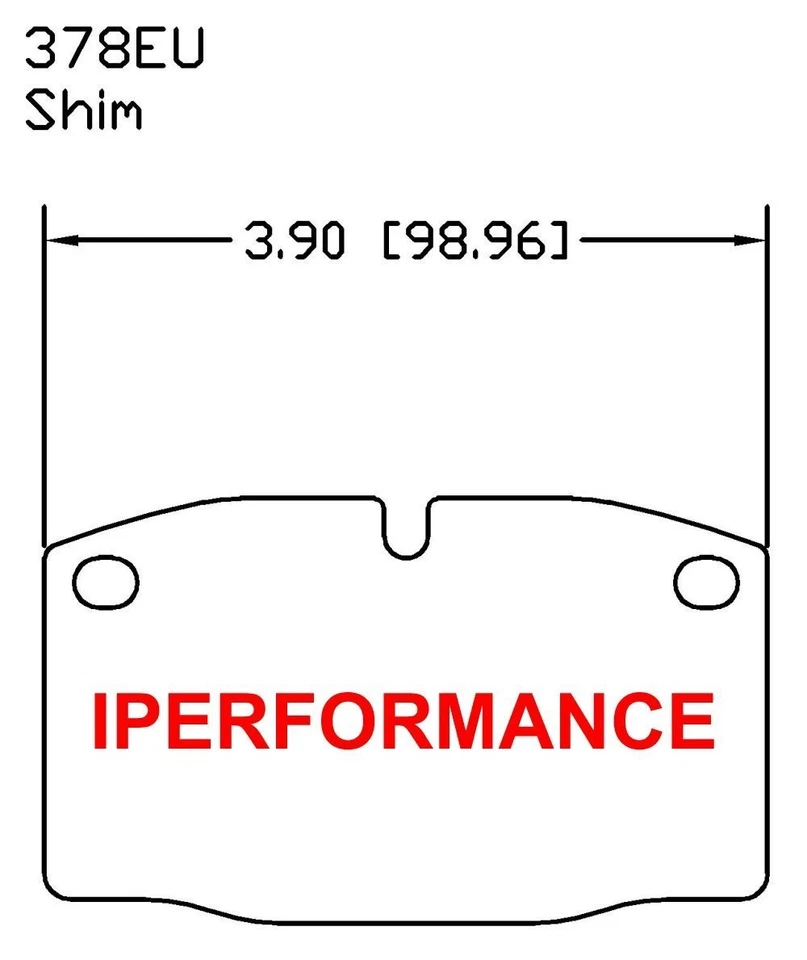 Titanium Brake Pad Shim Heat Shield Set for Opel Manta E 75-86; GM Cal 378EU Fr - Image 3 of 3