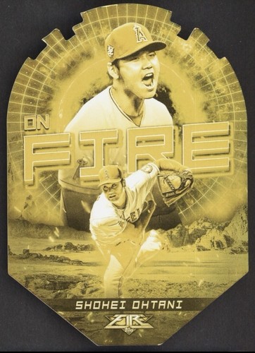 Shohei Ohtani 2022 Topps Fire - En Fuego Shohei Ohtani #EF-1 Gold Minted
