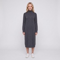 Maje Kleid Grau Strick Kaschmir Gr. 40 FR Damen Midi MFPRO02651