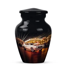Car Small Keepsake Urn for Human Ashes 3 Inch Mini Ash Holder Female