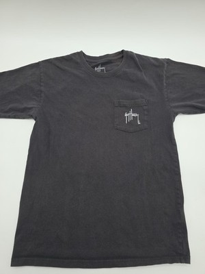 Guy Harvey T-Shirt Men Small Black Graphic Print Logo Tee.#42927