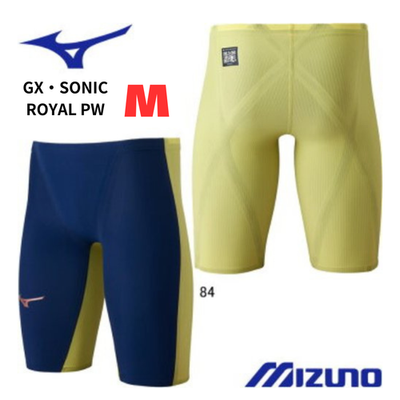 GX-SONIC  PW Mサイズ Mizuno GX SONIC ROYAL PW Swimwear N2MBD001 M size Navy Yellow Men