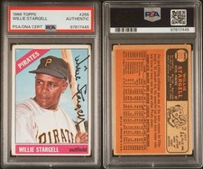 Willie Stargell 1966 Topps #255 PSA/DNA Certified Autograph HOF Auto Pirates